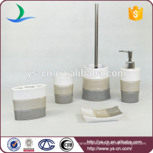 YSb50015-08 baño de cerámica de promoción 5pcs conjunto con diseño de bambú
